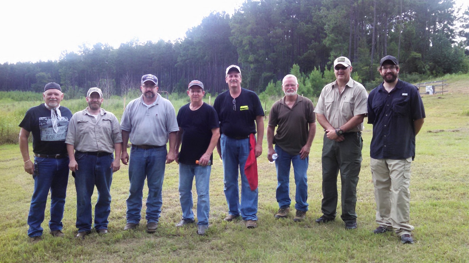A class after a good day at the range.