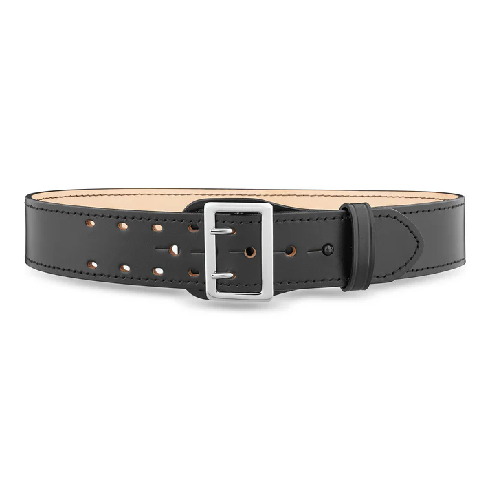 2-1/4" Plain Leather Sam Browne Duty Belt (2-Row Stitch) 1011