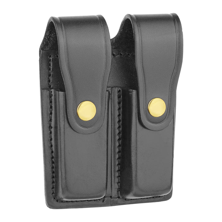 Plain Leather Double Magazine Holder for 9mm DM8511