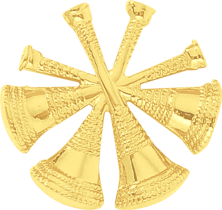 A1962-CO - Deputy Chief Badge with Four Horns Cut-Out