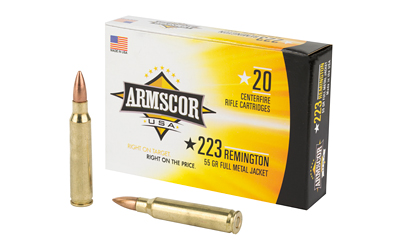 Armscor, 223 Remington, 55 Grain, Full Metal Jacket, 20 Round Box