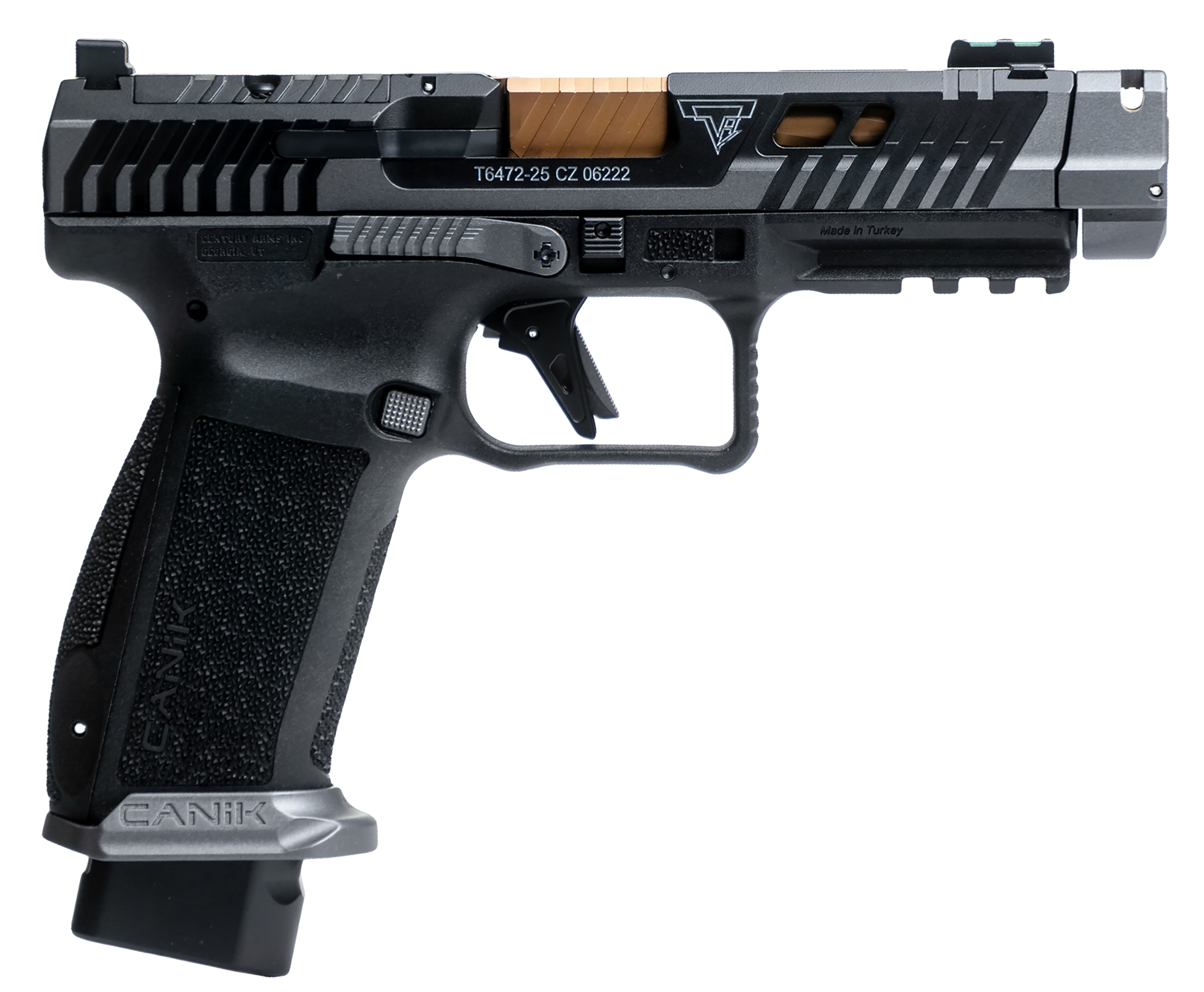 CANIK CAHG7854S-N TTI COMBAT 9MM SMOKE 21+1 OPTICS READY SLIDE CUT 9mm