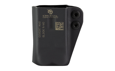 Covert Mag, Magazine Pouch, Ambidextrous, Fits Glock 9MM/40S&W/43X/48 Magazines CRU1033