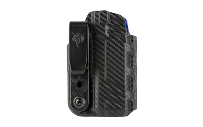 DeSantis Gunhide, Slim-Tuk, Inside Waistband Holster, Fits Glock 43X MOS, Ambidextrous, Carbon Fiber Exterior Finish, Blue Kydex Interior DSG219KJ3TZ0
