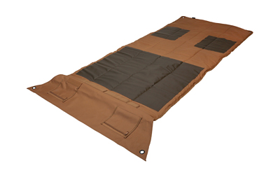 Evolution Outdoor, Competition Shooting Mat, Folding, Elbow and Knee Pads, Includes Handle, Shoulder Strap, 4 Stakes, Coyote EVO51321-EV