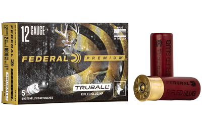 Federal, Premium, Vital Shok, 12 Gauge, 2.75", 1oz, TruBall, SLUG, 5 Round Box FEPB127RS