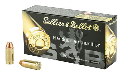 Sellier & Bellot, Pistol, 40S&W, 180 Grain, Full Metal Jacket, 50 Round Box SB40B