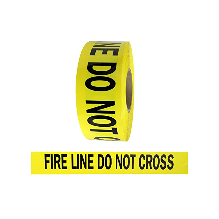 Barricade Tape YLW Fire Line